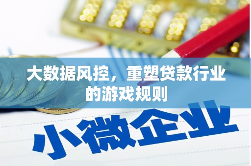 赣县大数据风控，重塑贷款行业的游戏规则