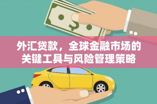赣县外汇贷款，全球金融市场的关键工具与风险管理策略