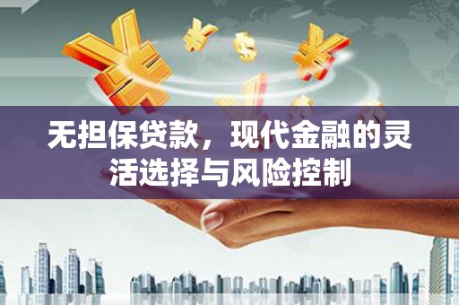 赣县无担保贷款，现代金融的灵活选择与风险控制