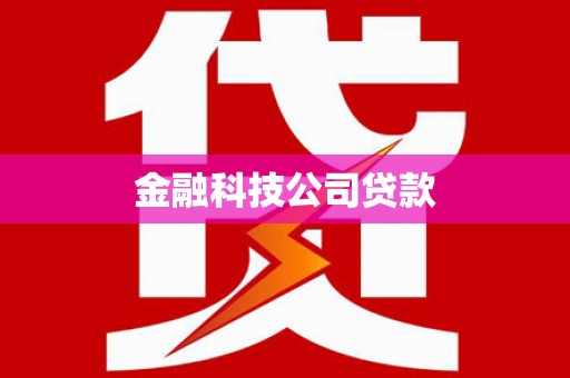 赣县金融科技公司贷款