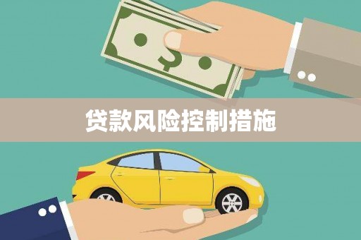 赣县贷款风险控制措施