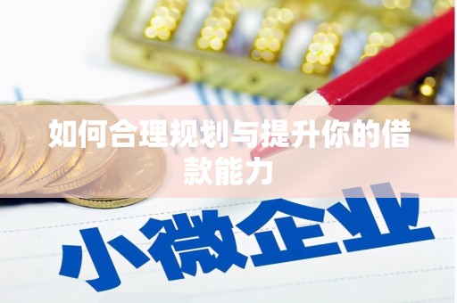 赣县如何合理规划与提升你的借款能力