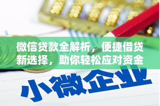 赣县微信贷款全解析，便捷借贷新选择，助你轻松应对资金需求